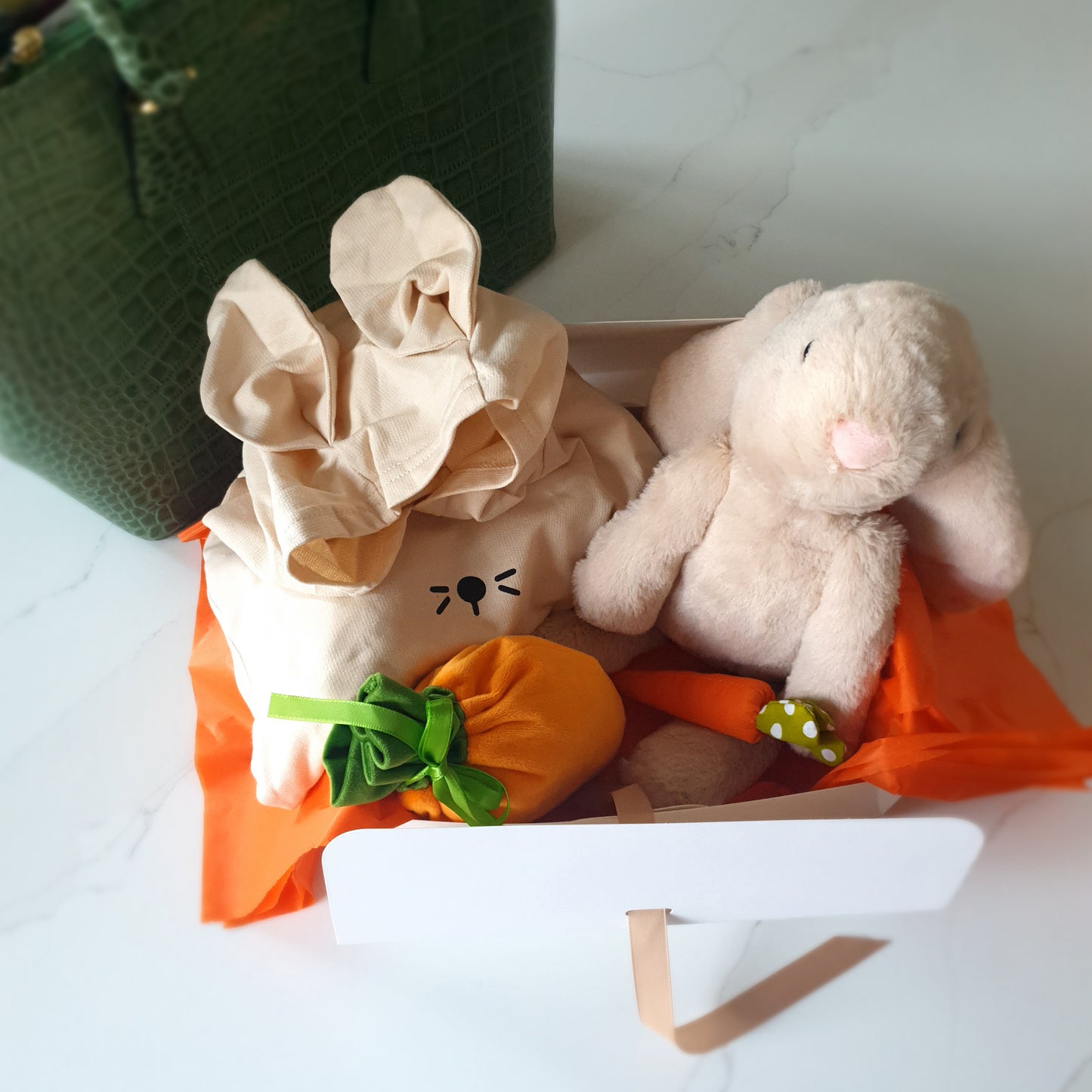 The Spring Hare Easter Gift Box | Curated Outfit + Plush Bunny Set for Ages 3–5